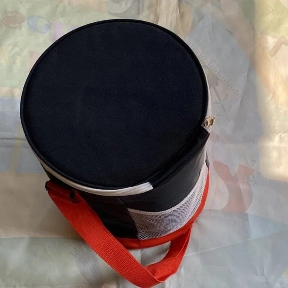 Disney Cruise Line Soft Shell Cooler Bag Round Cylinder Insulated Blue